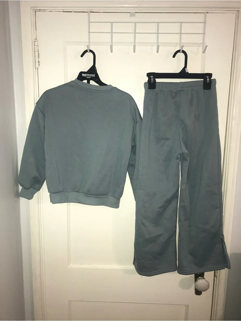 2 SHEIN Kids Two-Piece Sweatshirt and Lounge Pants Set